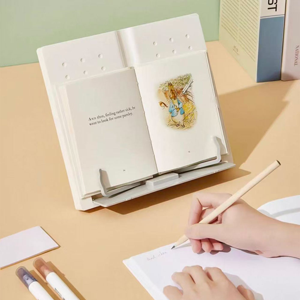 Document Holder Stand - ขาตั้งอ่านหนังสือแบบตั้งโต๊ะแบบปรับได้, ขาตั้งอ่านหนังสือแบบพกพาหลายมุม, เหมาะสำหรับใช้ในบ้านและสำนักงาน