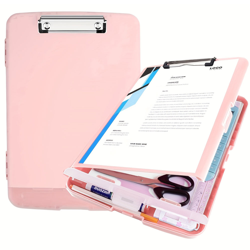 Document Scanner Portable - แฟ้มพลาสติก PP แบบสองชั้นอเนกประสงค์ 1 ชิ้น พร้อมช่องเก็บของ