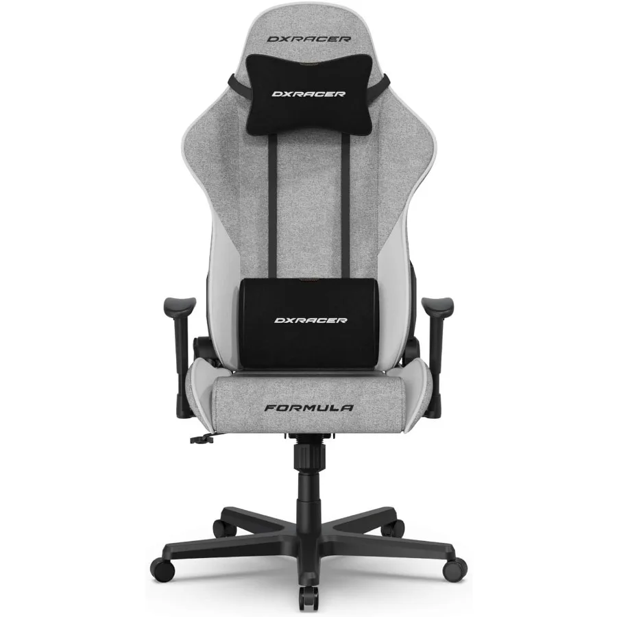 Ergonomic Office Chair - เก้าอี้เกมมิ่งที่ออกแบบตามหลักสรีรศาสตร์ เหมาะสำหรับใช้ในบ้านหรือสำนักงาน ผลิตจากวัสดุตาข่ายคุณภาพสูงและหนัง PU สีเทา-ขาว พร้อมที่รองรับส่วนหลังที่ปรับได้