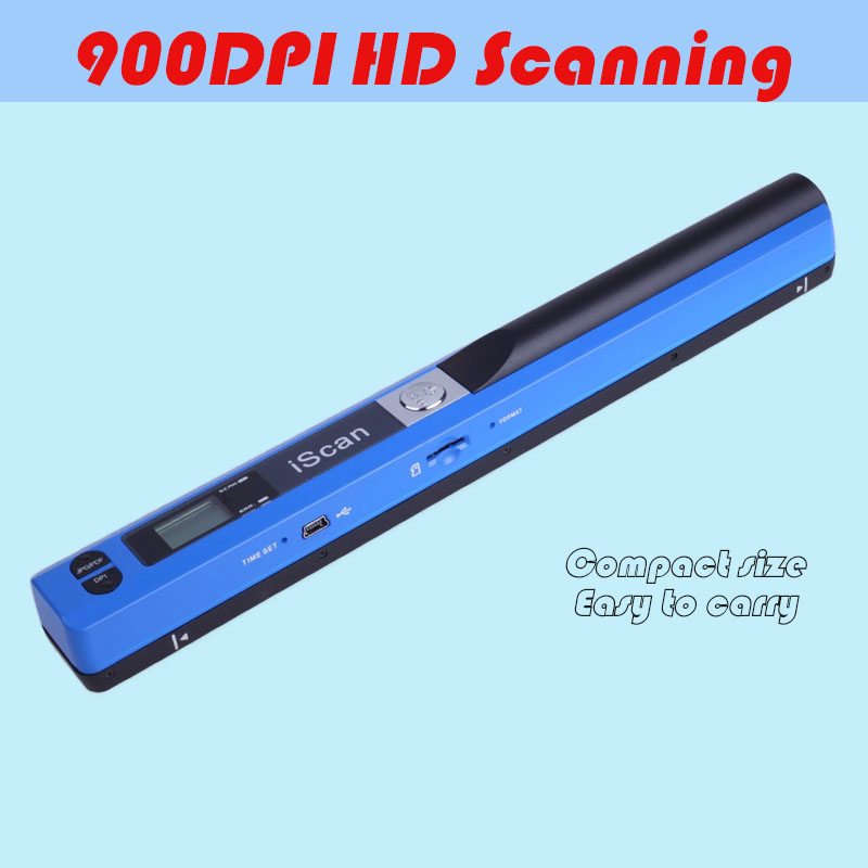 Document Scanner Portable - Iscan เครื่องสแกนมือถือ A4เอกสาร HD 900dpi USB