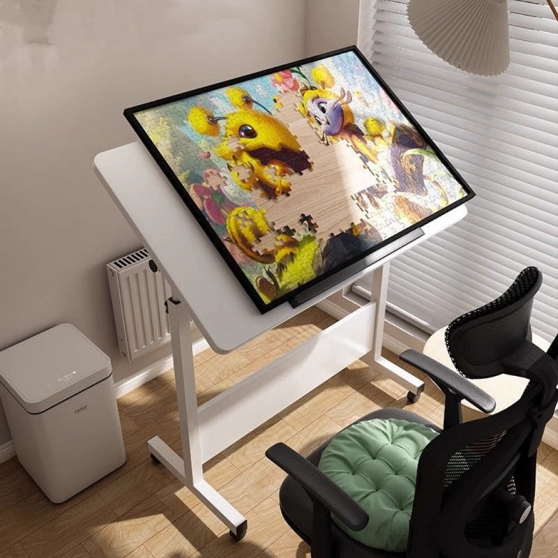 Home Office Work Table - โต๊ะทำงานไม้พับได้ ปรับระดับความสูงได้ ดีไซน์ทันสมัย สำหรับวาดภาพ ใช้ข้างเตียง ใช้ในบ้าน