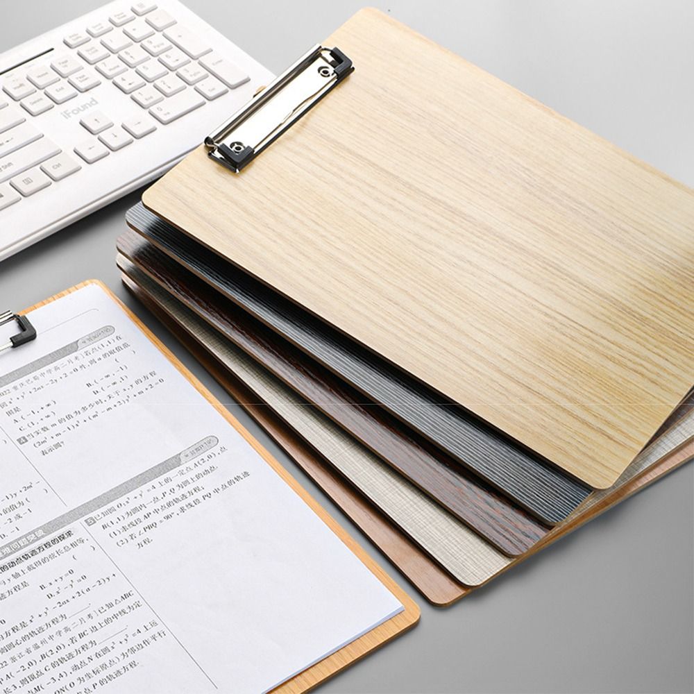 Document Scanner Portable - แฟ้มไม้พกพาขนาด A4 พร้อมแผ่นรองเขียนแบบแข็งเสริมแรง มุมโค้งมน กันน้ำ ใช้สำหรับเขียนและวาดภาพ