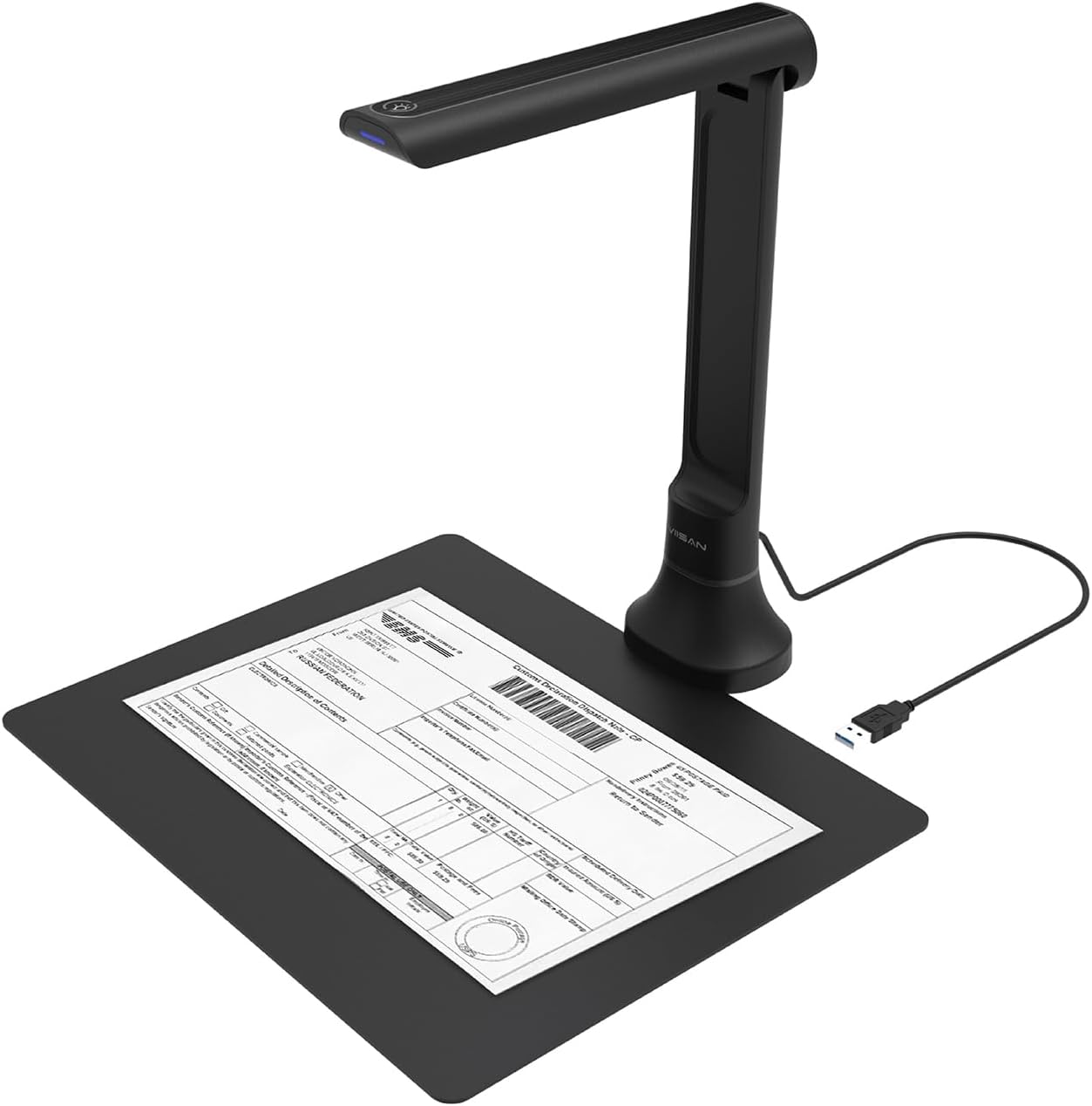Document Scanner Portable - กล้องถ่ายเอกสาร VIISAN DB8401 16MP สำหรับสำนักงานและโรงเรียน, เครื่องสแกน