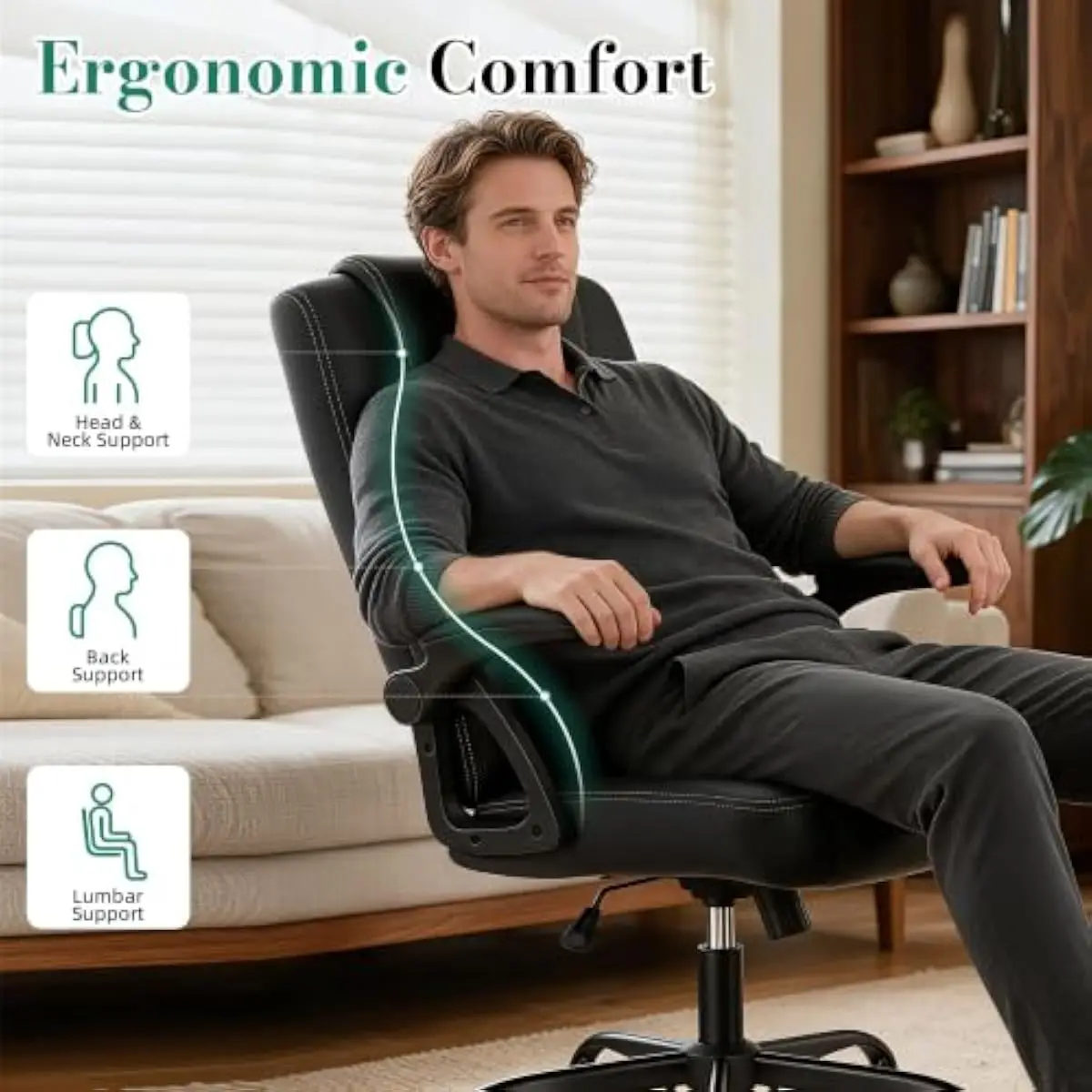 เก้าอี้สำนักงานผู้บริหารที่ออก - Ergonomic Office Chair บทวิจารณ์และราคา