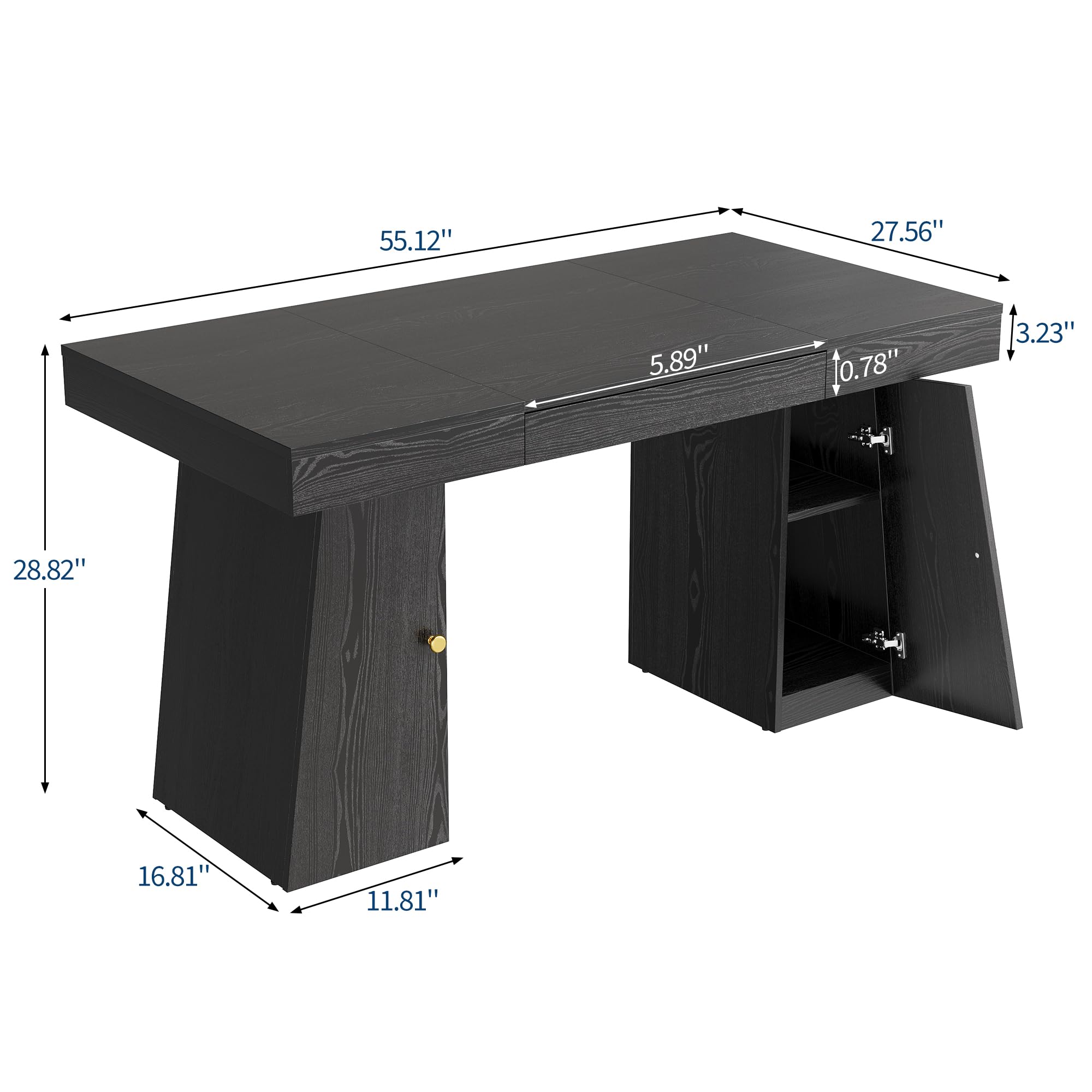 โต๊ะคอมพิวเตอร์ขนาด 55 x 27.5  - Home Office Work Table บทวิจารณ์และราคา