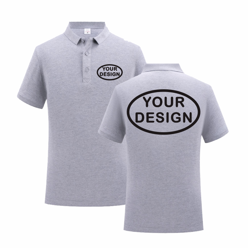 ฤดูร้อนผ้าฝ้ายเสื้อโปโลโลโก้กา - Home Office Logo บทวิจารณ์และราคา