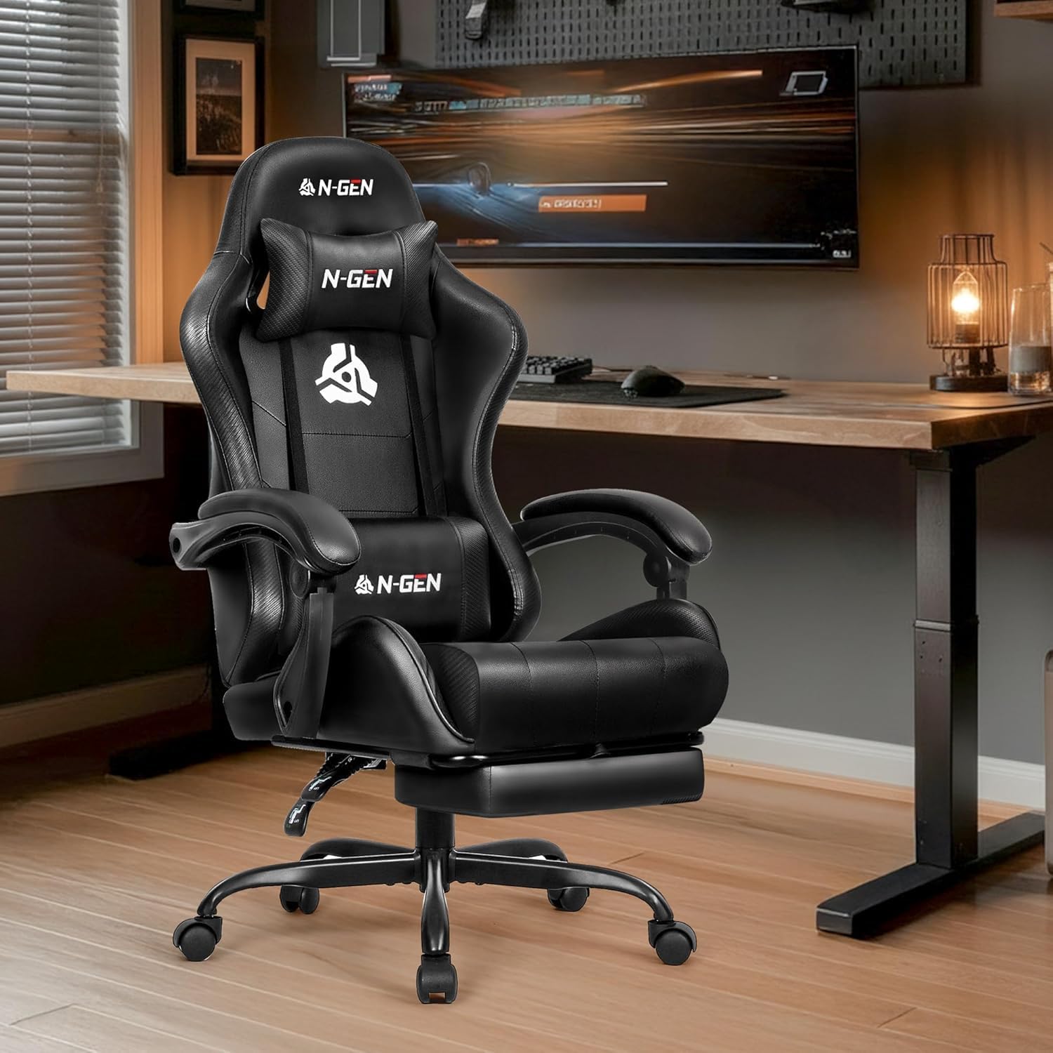 เก้าอี้เกมมิ่งพร้อมที่พักเท้า  - Ergonomic Office Chair บทวิจารณ์และราคา