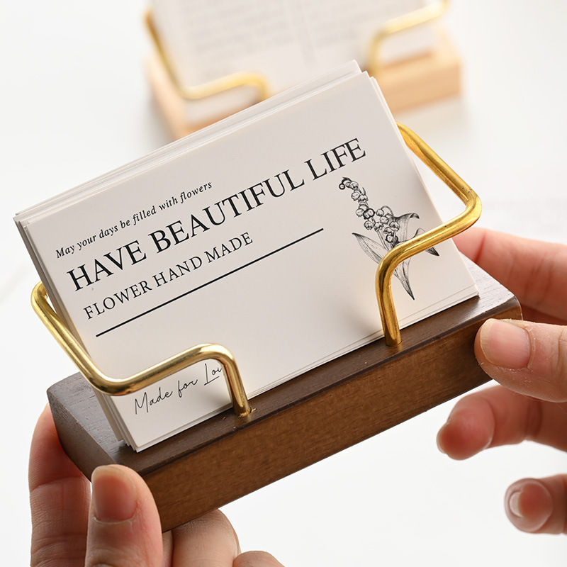 ที่ใส่นามบัตรไม้ ที่วางนามบัตร - Document Holder Stand บทวิจารณ์และราคา