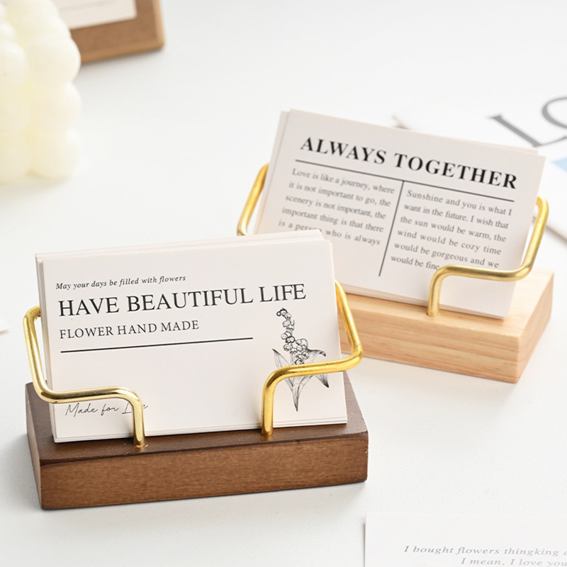 ที่ใส่นามบัตรไม้ ที่วางนามบัตร - Document Holder Stand บทวิจารณ์และราคา