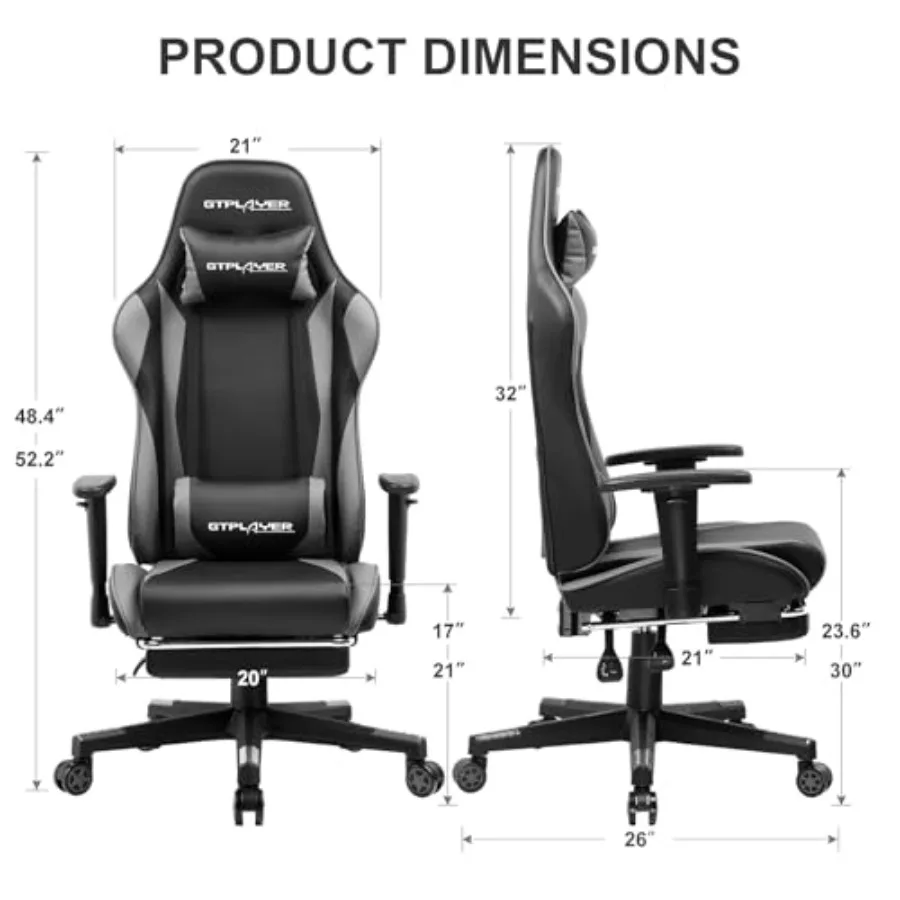 เก้าอี้เกมมิ่งพร้อมที่พักเท้า  - Ergonomic Office Chair บทวิจารณ์และราคา