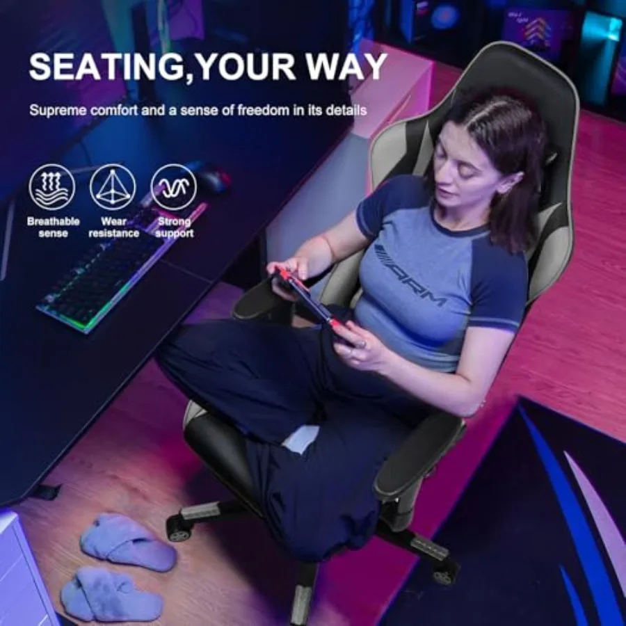 เก้าอี้เกมมิ่งพร้อมที่พักเท้า  - Ergonomic Office Chair บทวิจารณ์และราคา