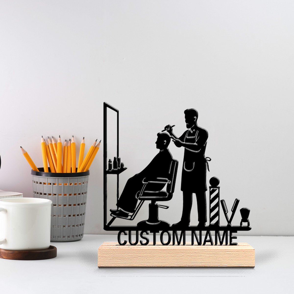 ของตกแต่งโต๊ะทำงานแบบส่วนตัว 1 - Home Office Logo บทวิจารณ์และราคา