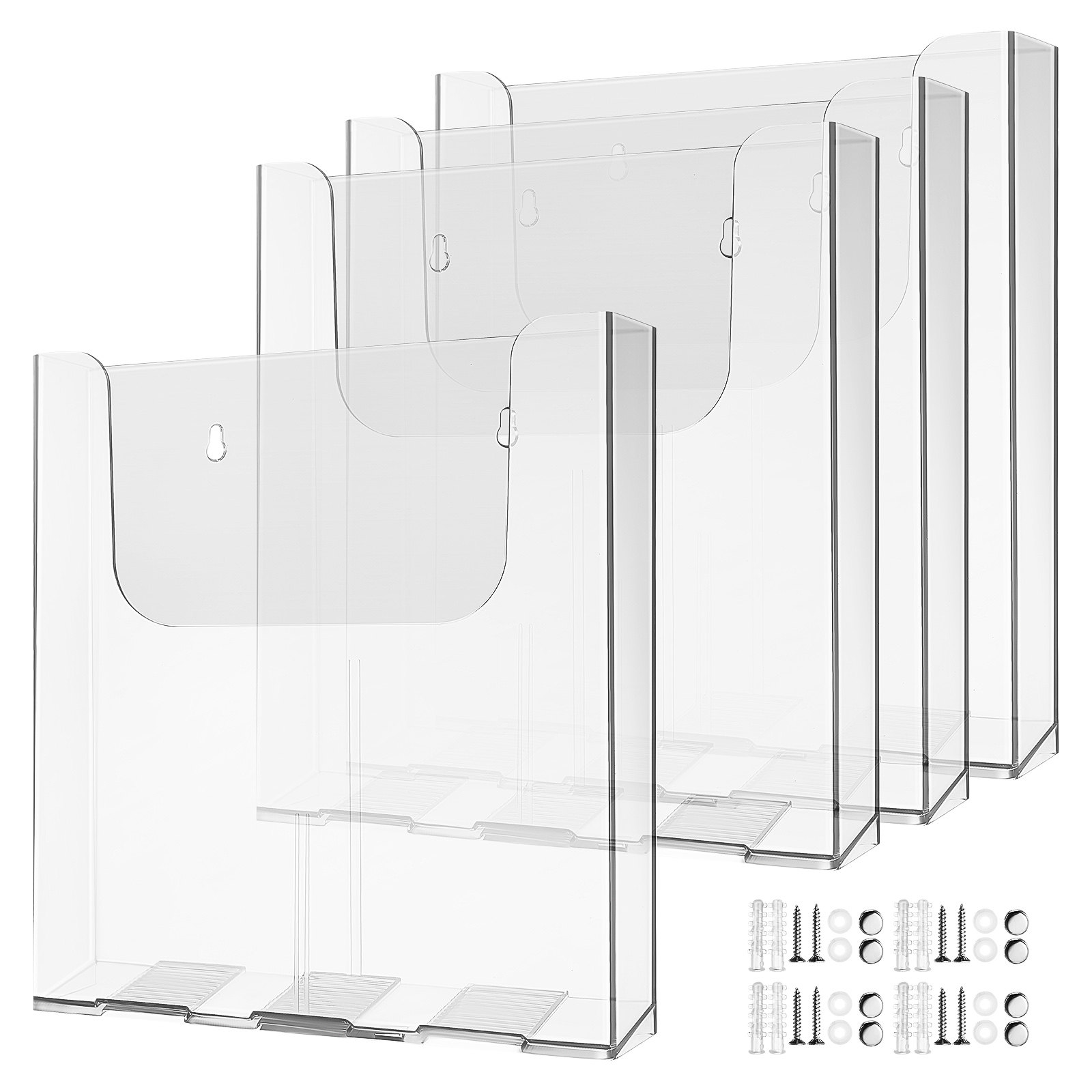 ชุด 4 ชิ้น ที่วางโบรชัวร์ติดผน - Document Holder Stand บทวิจารณ์และราคา