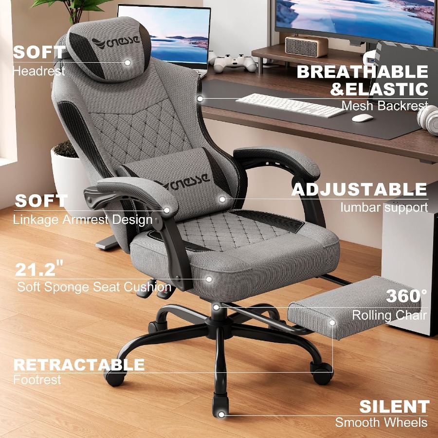 เก้าอี้สำหรับเล่นเกมและใช้ในสำ - Home Office Or บทวิจารณ์และราคา