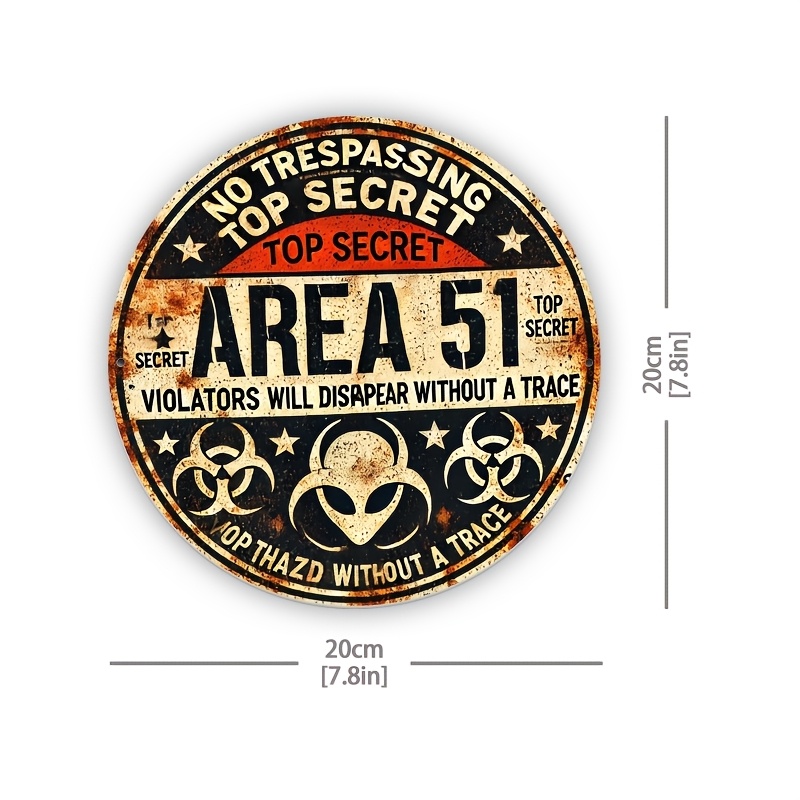 ป้ายโลหะวินเทจ Area 51 - สัญลั - Home Office Logo บทวิจารณ์และราคา