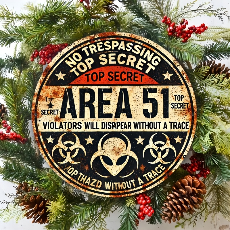 ป้ายโลหะวินเทจ Area 51 - สัญลั - Home Office Logo บทวิจารณ์และราคา