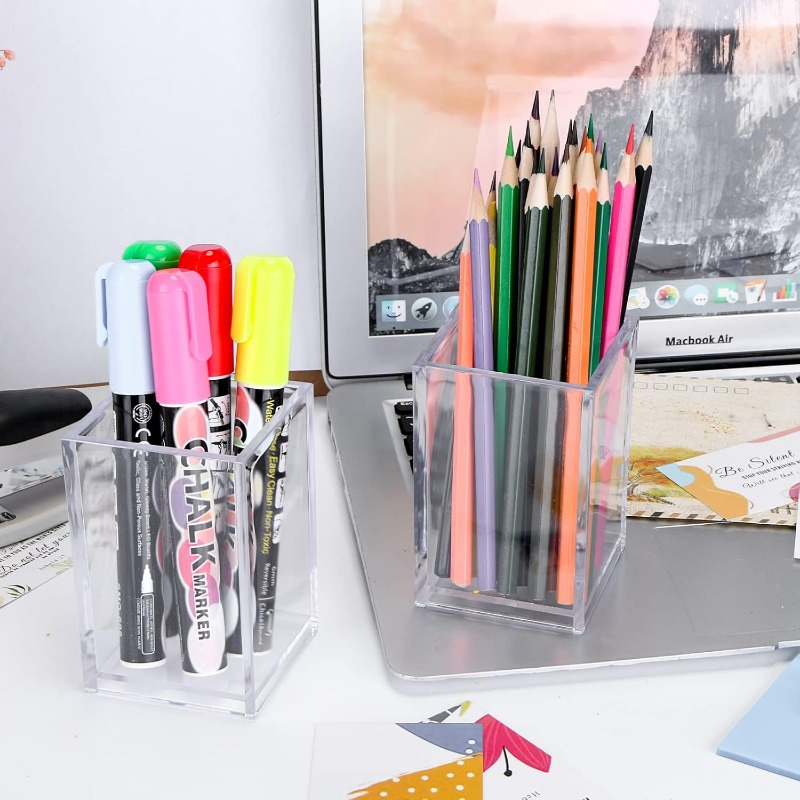 ที่เก็บแปรงแต่งหน้าอะคริลิคใส  - Home Office Work Table บทวิจารณ์และราคา