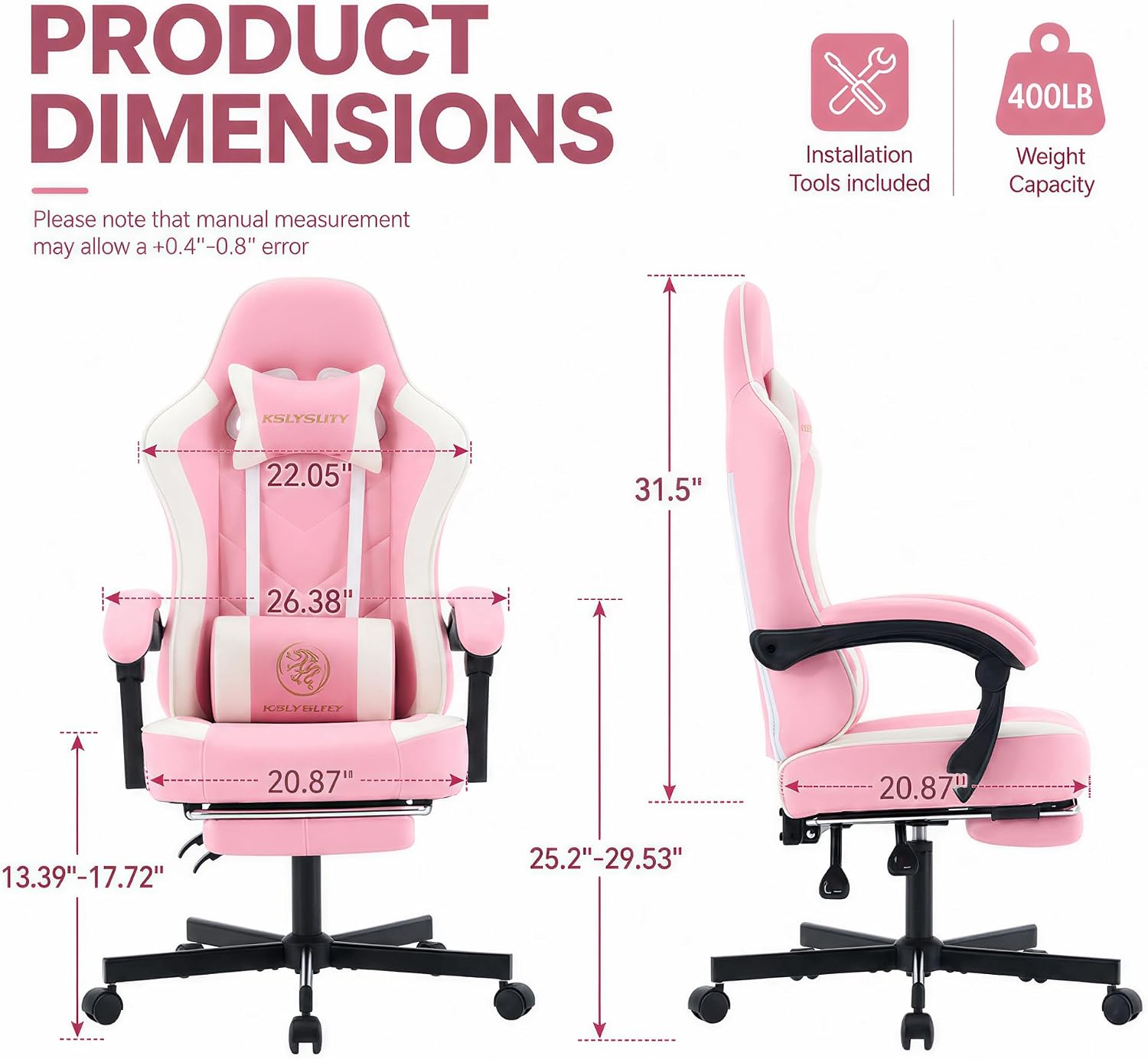 เก้าอี้เกมมิ่งพนักพิงสูงตามหลั - Ergonomic Office Chair บทวิจารณ์และราคา