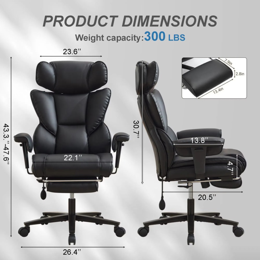 เก้าอี้สำนักงานพร้อมที่พักเท้า - Ergonomic Office Chair บทวิจารณ์และราคา