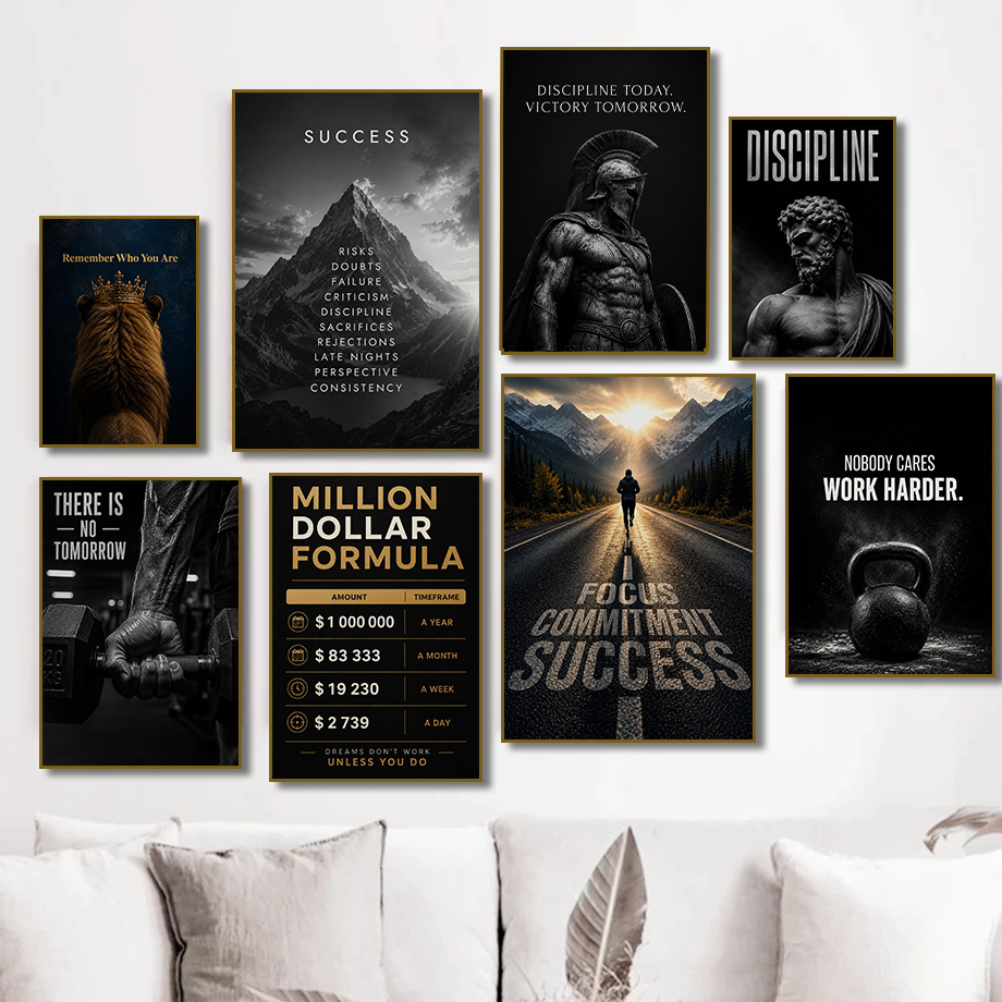 โปสเตอร์สร้างแรงบันดาลใจเพื่อค - Home Office Room Inspiration บทวิจารณ์และราคา