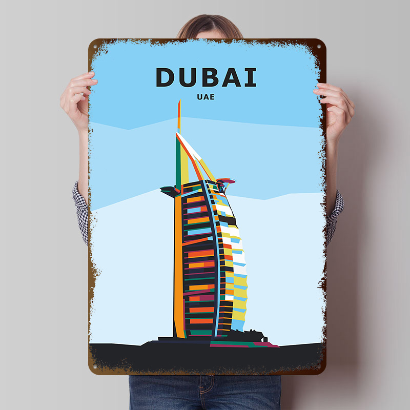 โปสเตอร์ดีบุกท่องเที่ยวดูไบ งา - Home Office Dubai บทวิจารณ์และราคา