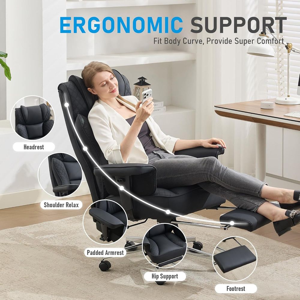 เก้าอี้สำนักงานขนาดใหญ่พิเศษ,  - Ergonomic Office Chair บทวิจารณ์และราคา
