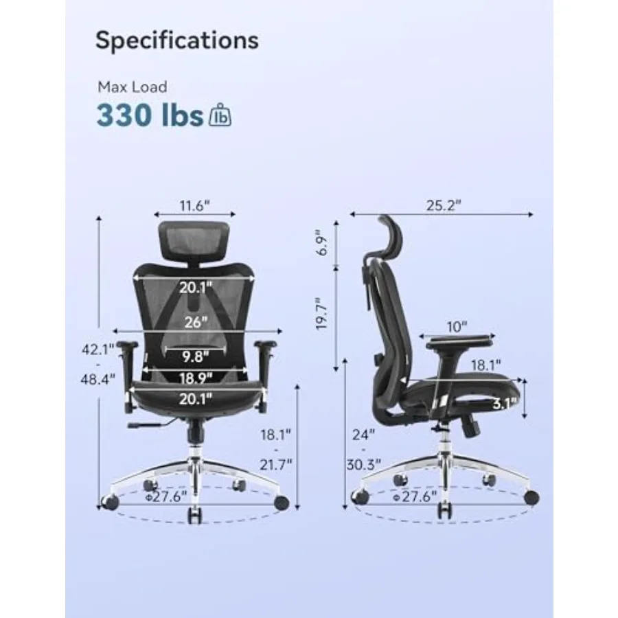 เก้าอี้สำนักงาน M57 ออกแบบตามห - Ergonomic Office Chair บทวิจารณ์และราคา