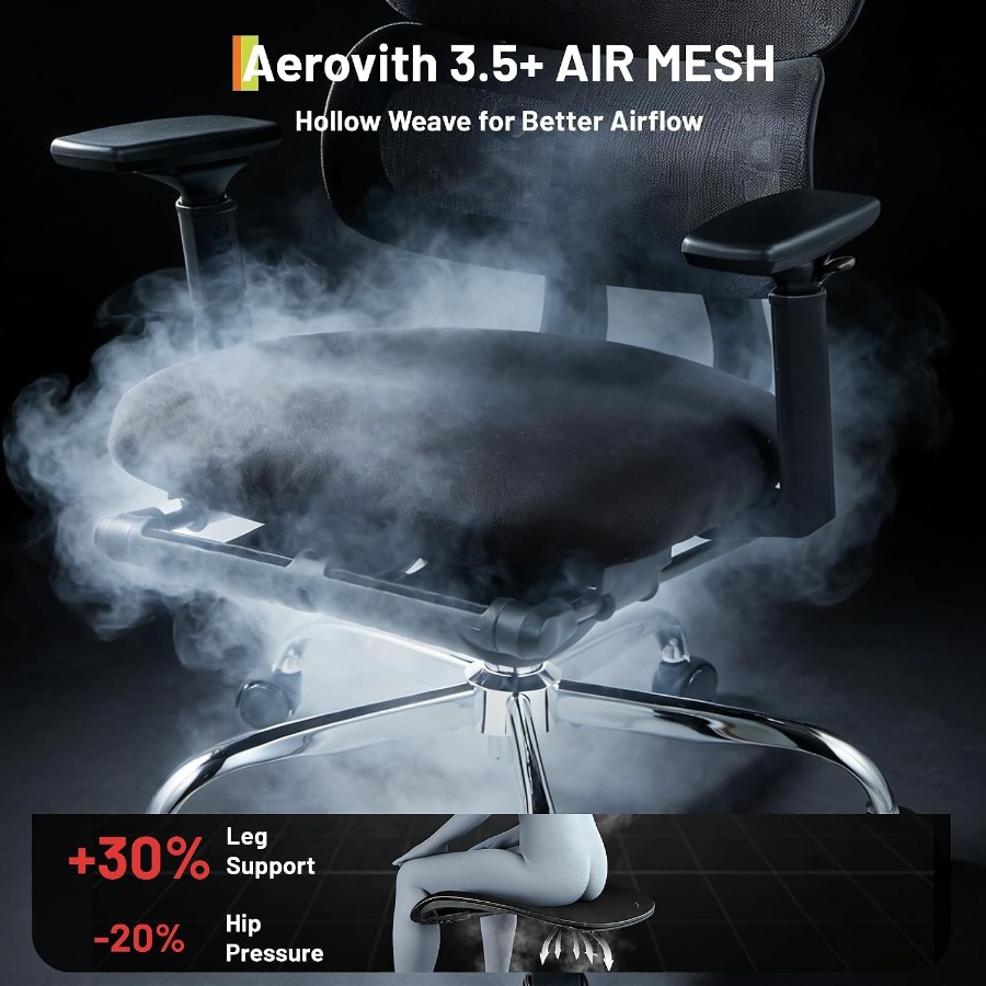 เก้าอี้เกมมิ่งตาข่ายเพื่อสุขภา - Ergonomic Office Chair บทวิจารณ์และราคา