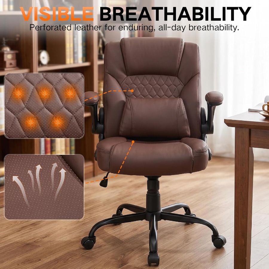 เก้าอี้สำนักงาน PU พร้อมที่พัก - Home Office Or บทวิจารณ์และราคา