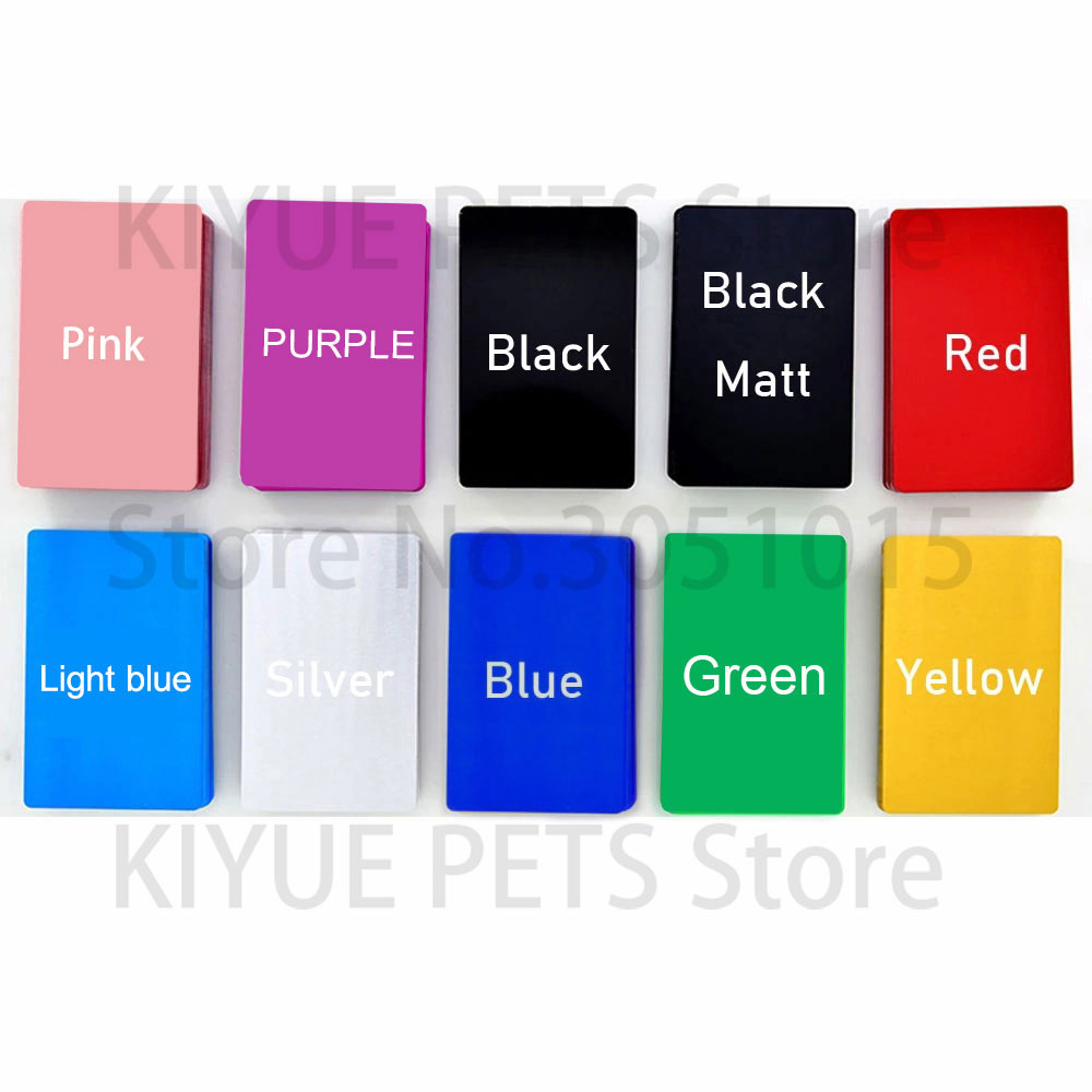 100PCS แบบพกพาโลหะนามบัตรอลูมิ - Home Office Logo บทวิจารณ์และราคา