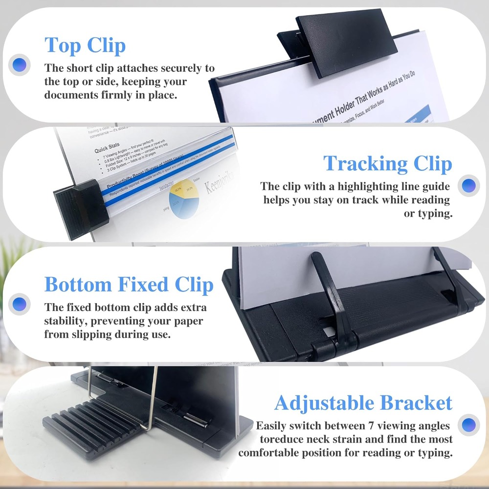 ที่วางเอกสารแบบปรับได้ 7 ระดับ - Document Holder Stand บทวิจารณ์และราคา