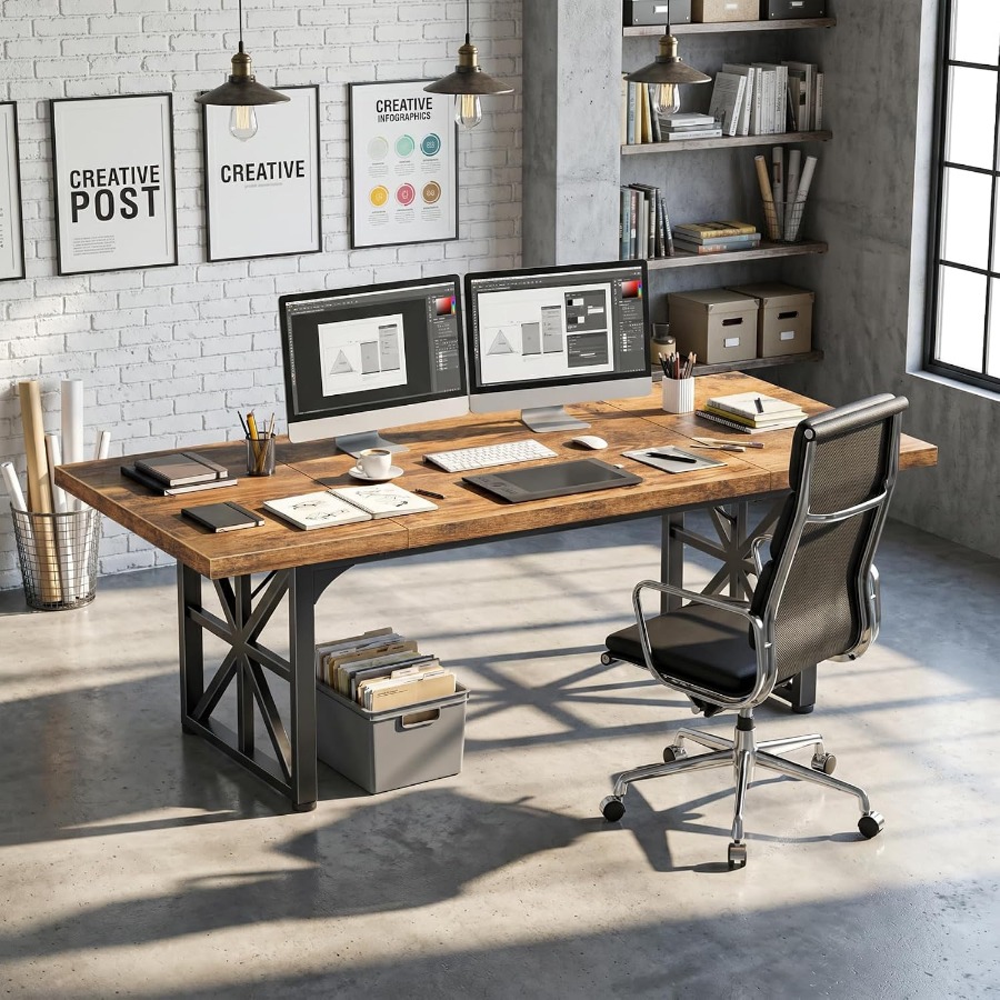 โต๊ะทำงานผู้บริหารขนาด 71 นิ้ว - Home Office Work Table บทวิจารณ์และราคา