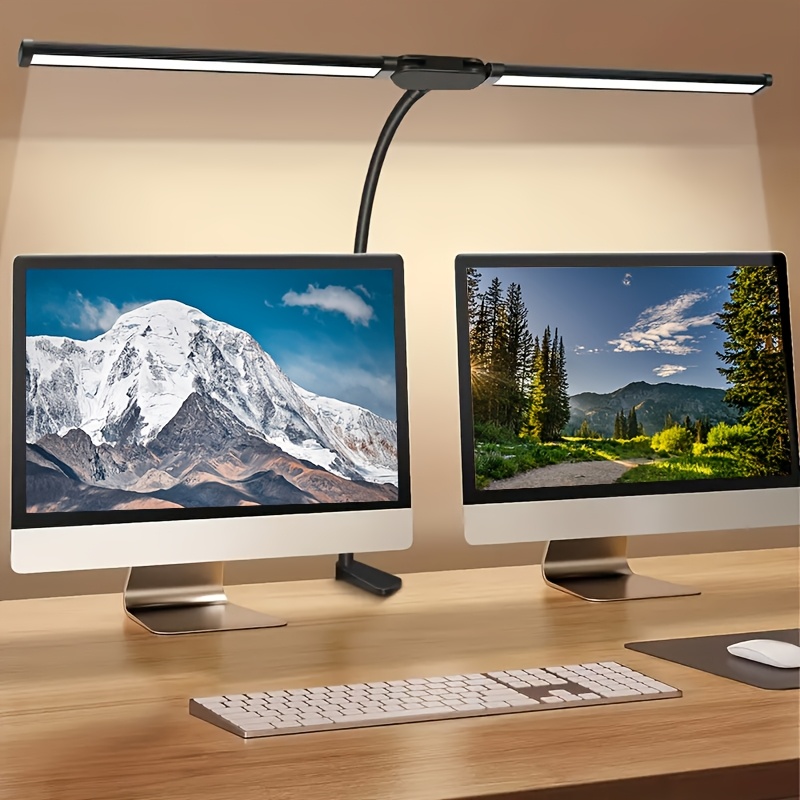 โคมไฟตั้งโต๊ะ LED แบบสองหัว พร - Home Office Work Table บทวิจารณ์และราคา
